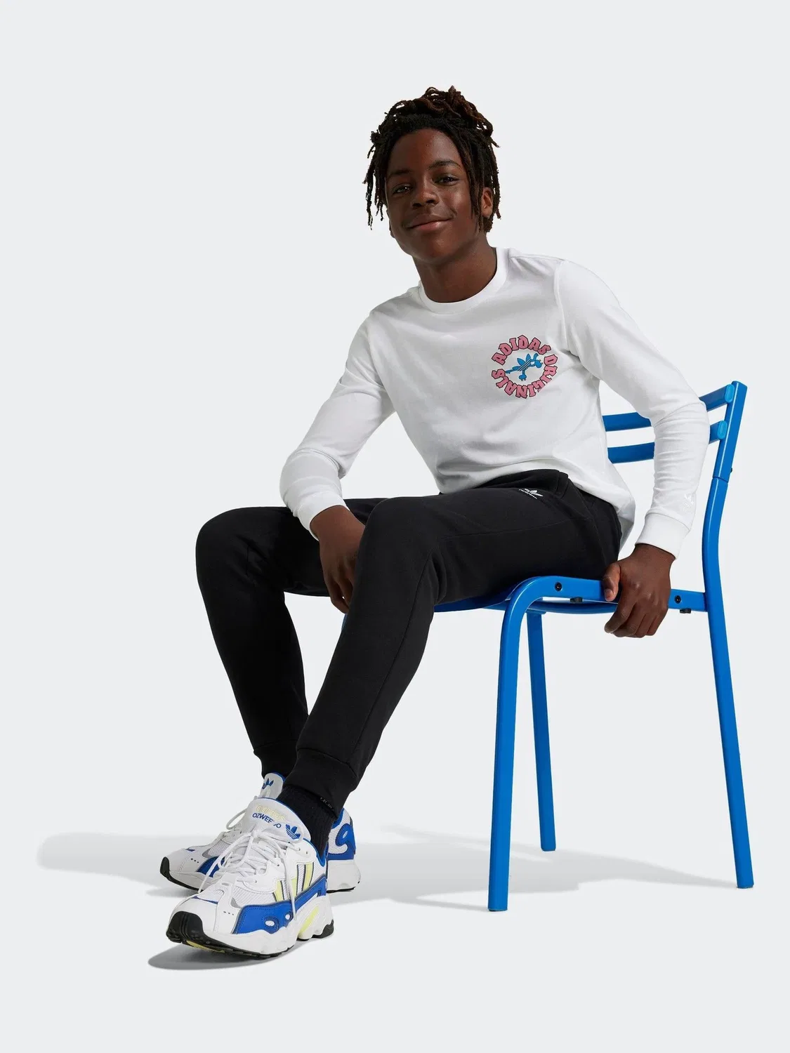 Джоггеры на флисе, adidas Originals, черный