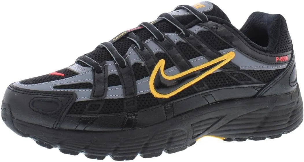Детские кроссовки для мальчиков P-6000 GS Nike, Black/Laser Orange