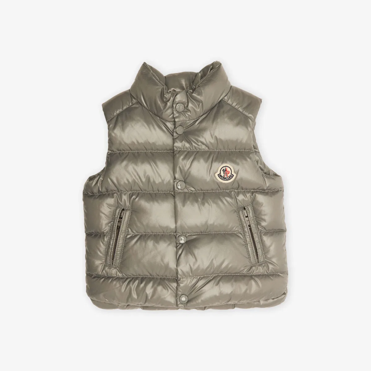 Пуховый утепленный жилет Bernard, размер 6 месяцев - 3 года Moncler, серый
