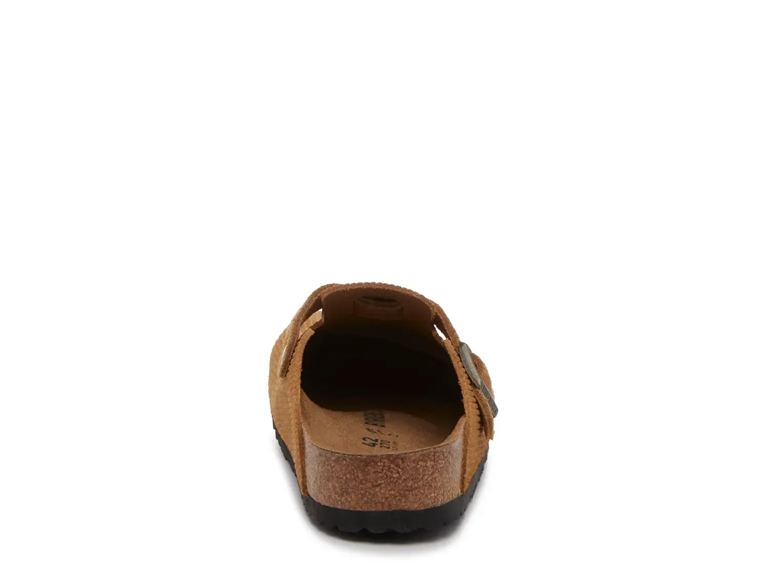 Birkenstock Boston Corduroy Clog - мужские, светло-коричневая замша — фото 4