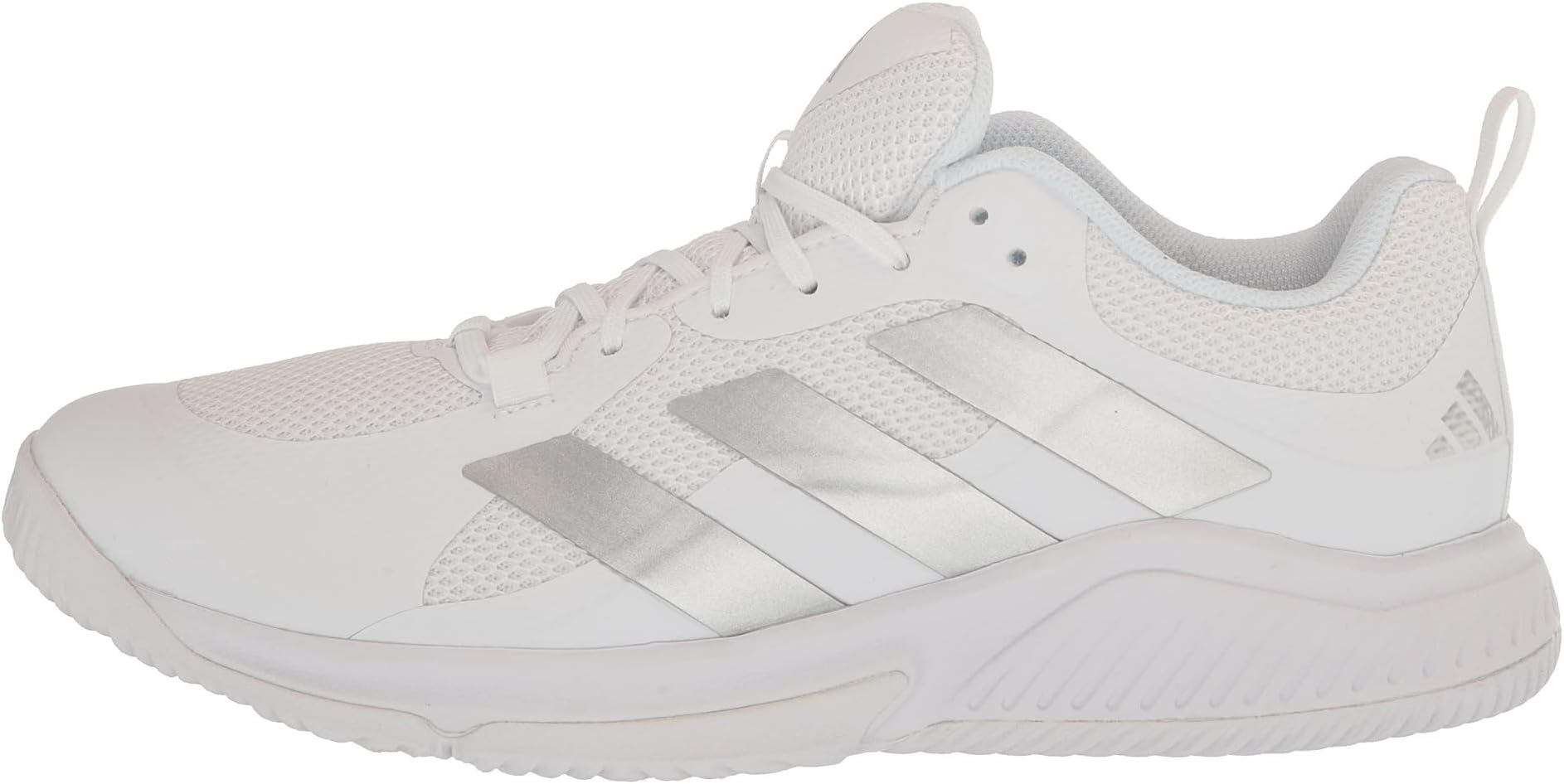 Кроссовки adidas Women's Court Team Bounce 2.0 Volleyball Shoes, White/Silver Metallic — фото 4