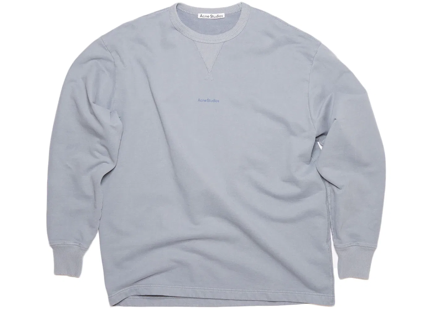 Мужской свитшот с логотипом Acne Studios, Steel Grey
