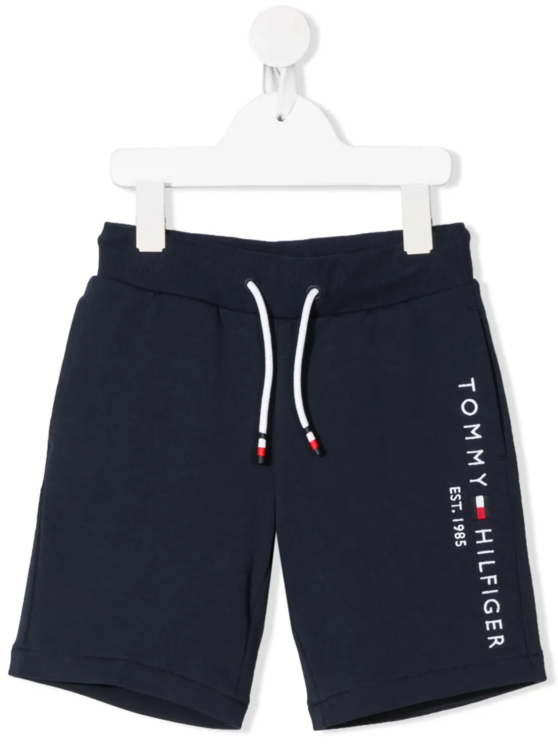 Шорты из хлопка с вышитым логотипом Tommy Hilfiger, темно-синий