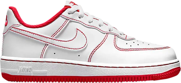 

Кроссовки Nike Force 1 PS 'Contrast Stitch - White University Red', белый