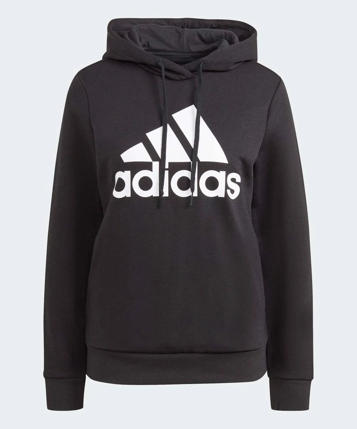 Женский худи из флиса с логотипом Essentials Adidas, Black