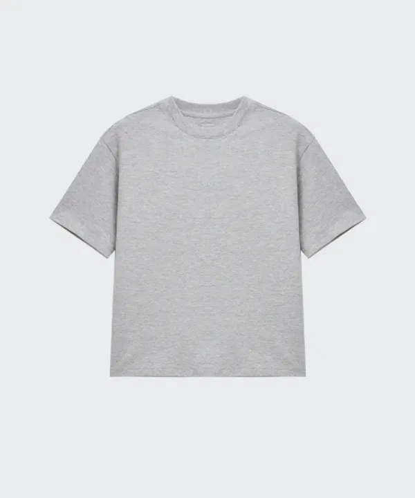 Футболка, оверсайз, круглая горловина, Musinsa Standard Kids, Medium Gray — фото 3