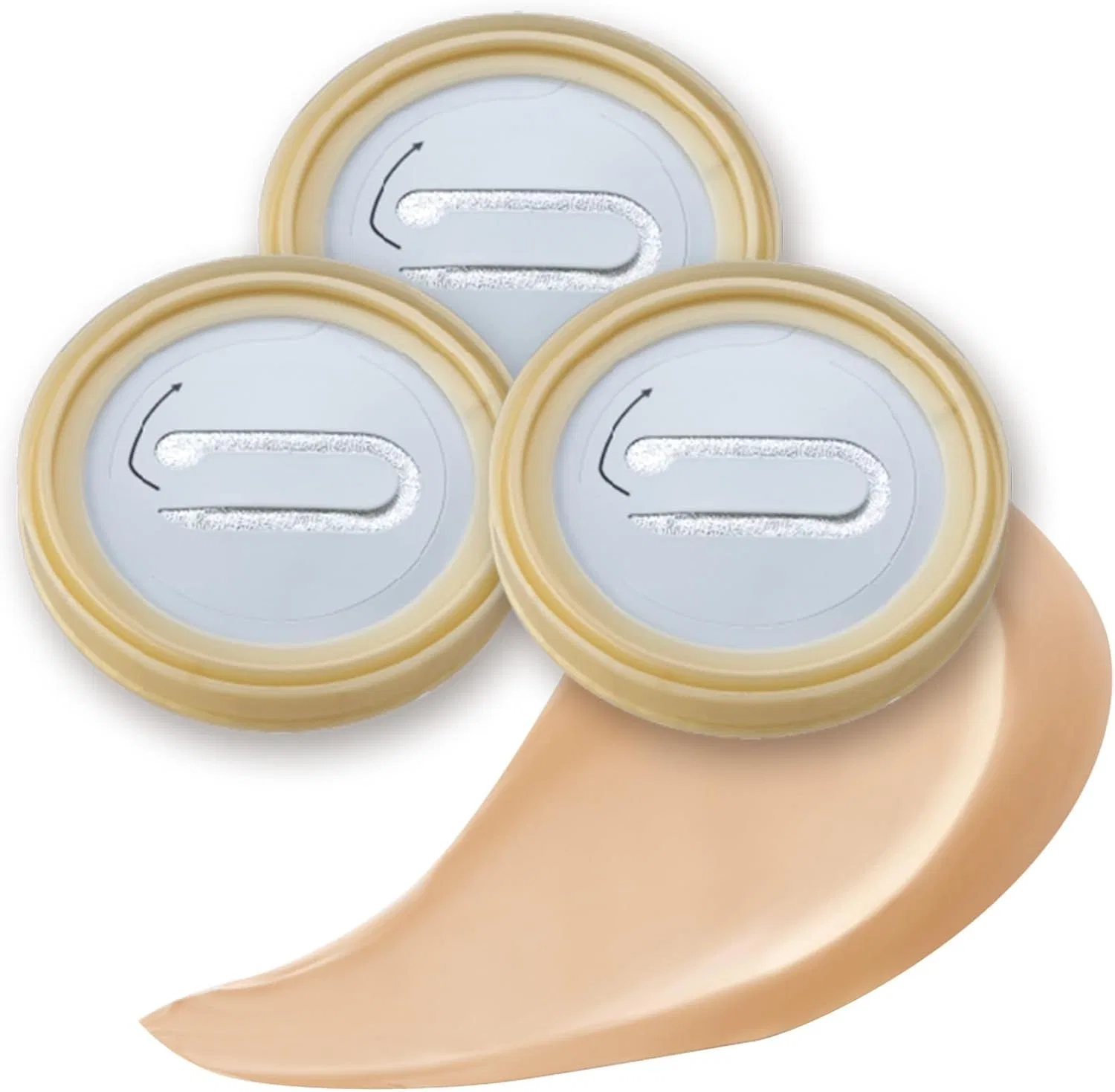 Пудра компактная EverLife Evolution Foundation Beauty Medium Beige, 3 рефила
