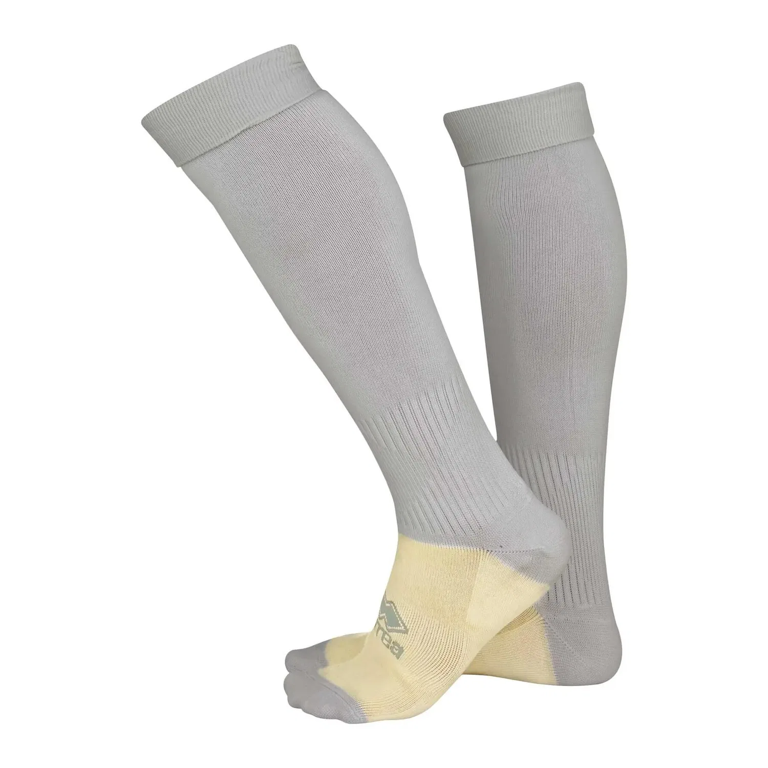 Детские носки с хлопковой стопой Errea Socks With Foot Jr Polyester Grey, Цвет Grau / Hellgrau — фото 2