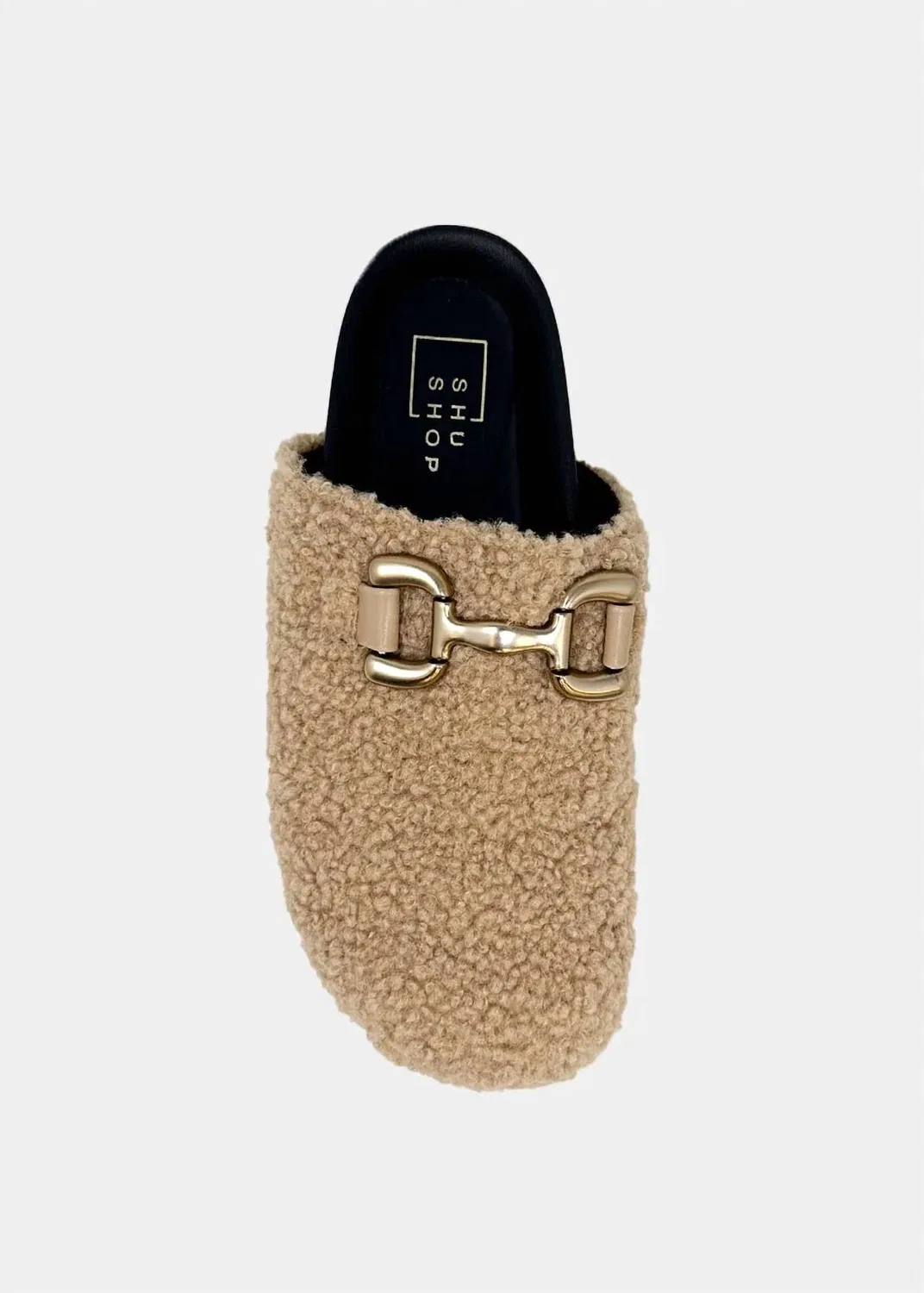 Детские клоги-мюли для девочек Azalea Mini Clog SHU SHOP, бежевый — фото 4