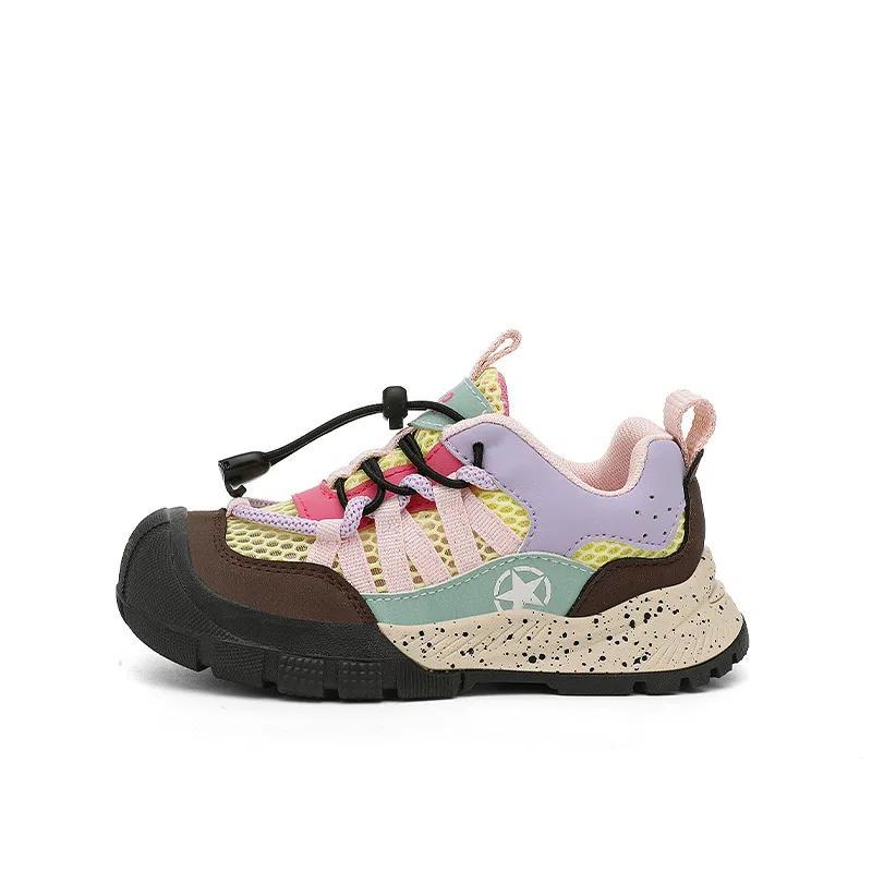 Детские кроссовки для мальчиков с принтом Jeep Explorer 2.0 Low top Running Shoes, Deep Brown/Light Pink
