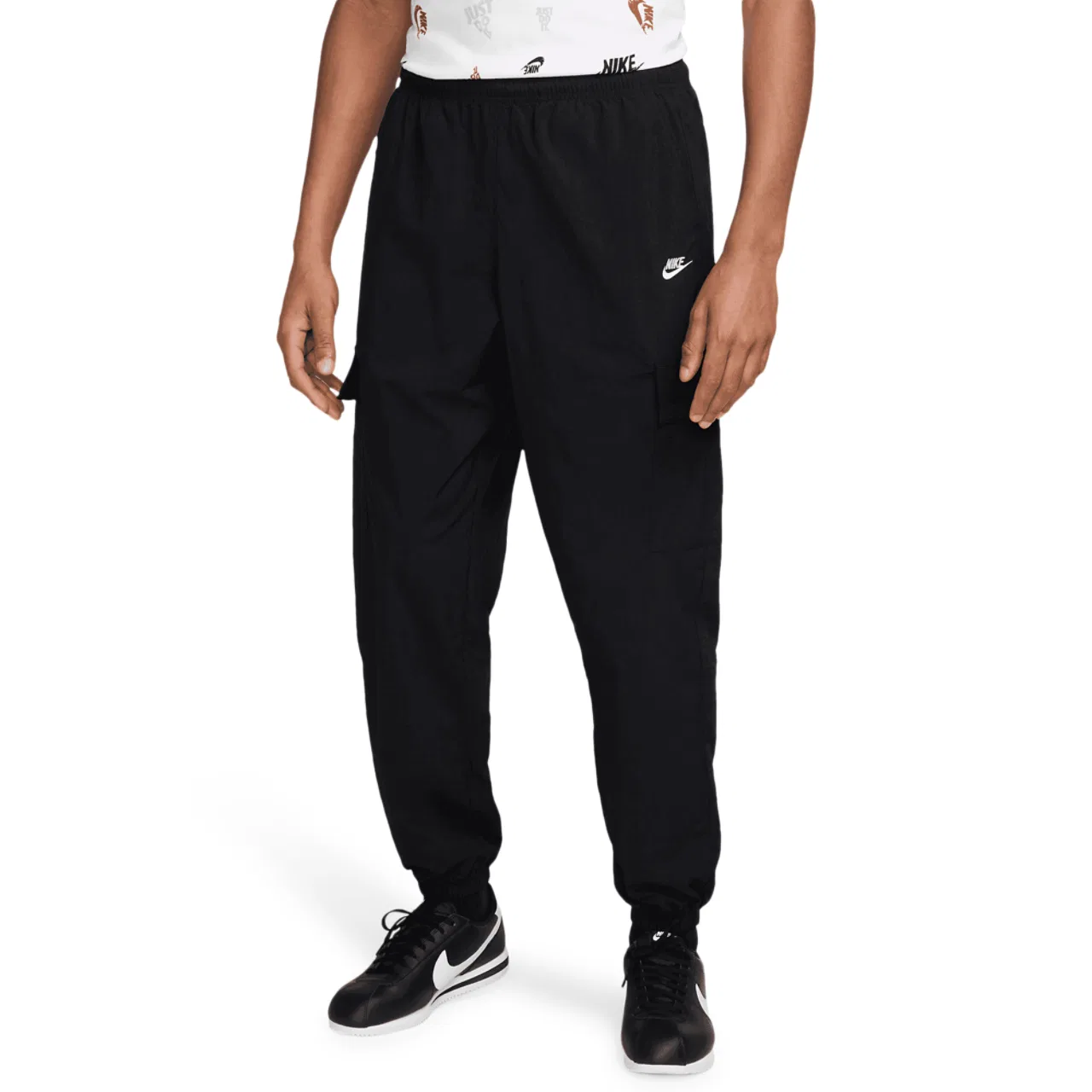 Мужские брюки карго Club Woven Nike, черный/белый