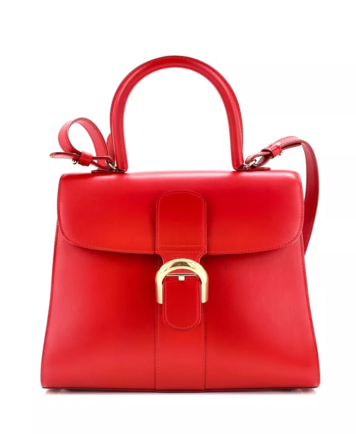 

Сумка MM Brillant с верхней ручкой из кожи Pre-Owned Delvaux, красный