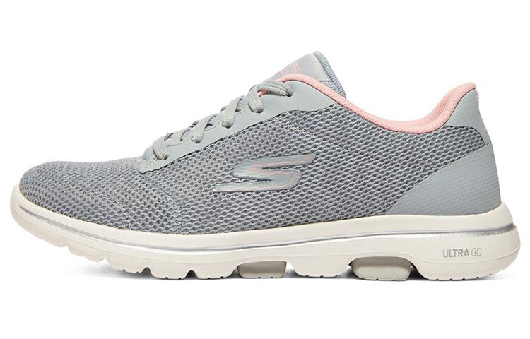 

Кроссовки для бега Go Walk 5 женские с низким верхом серо-розовые Skechers