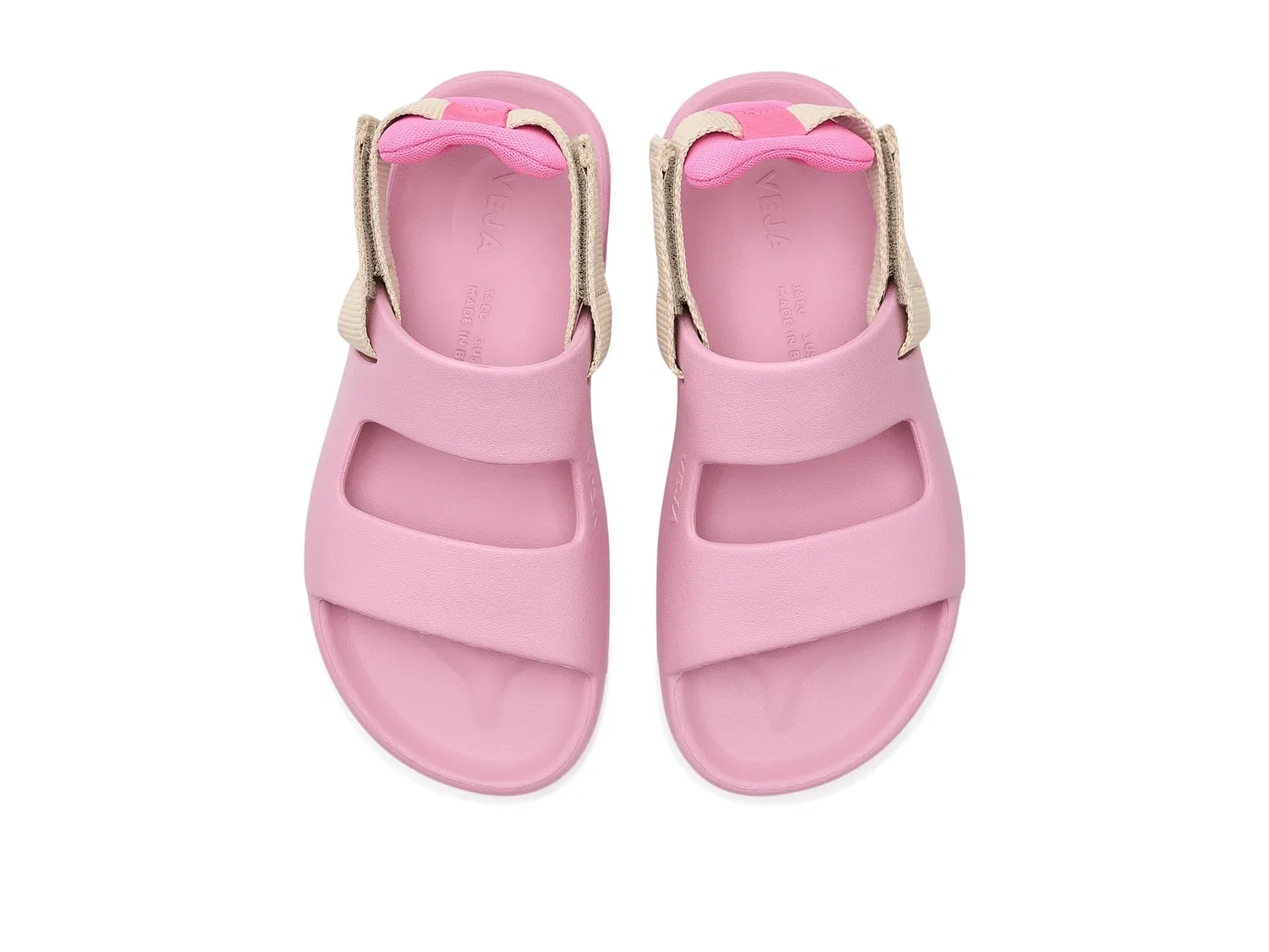 Сандалии Mini Etna Lite (для маленьких и больших детей) Veja Kids, Guimauve — фото 3