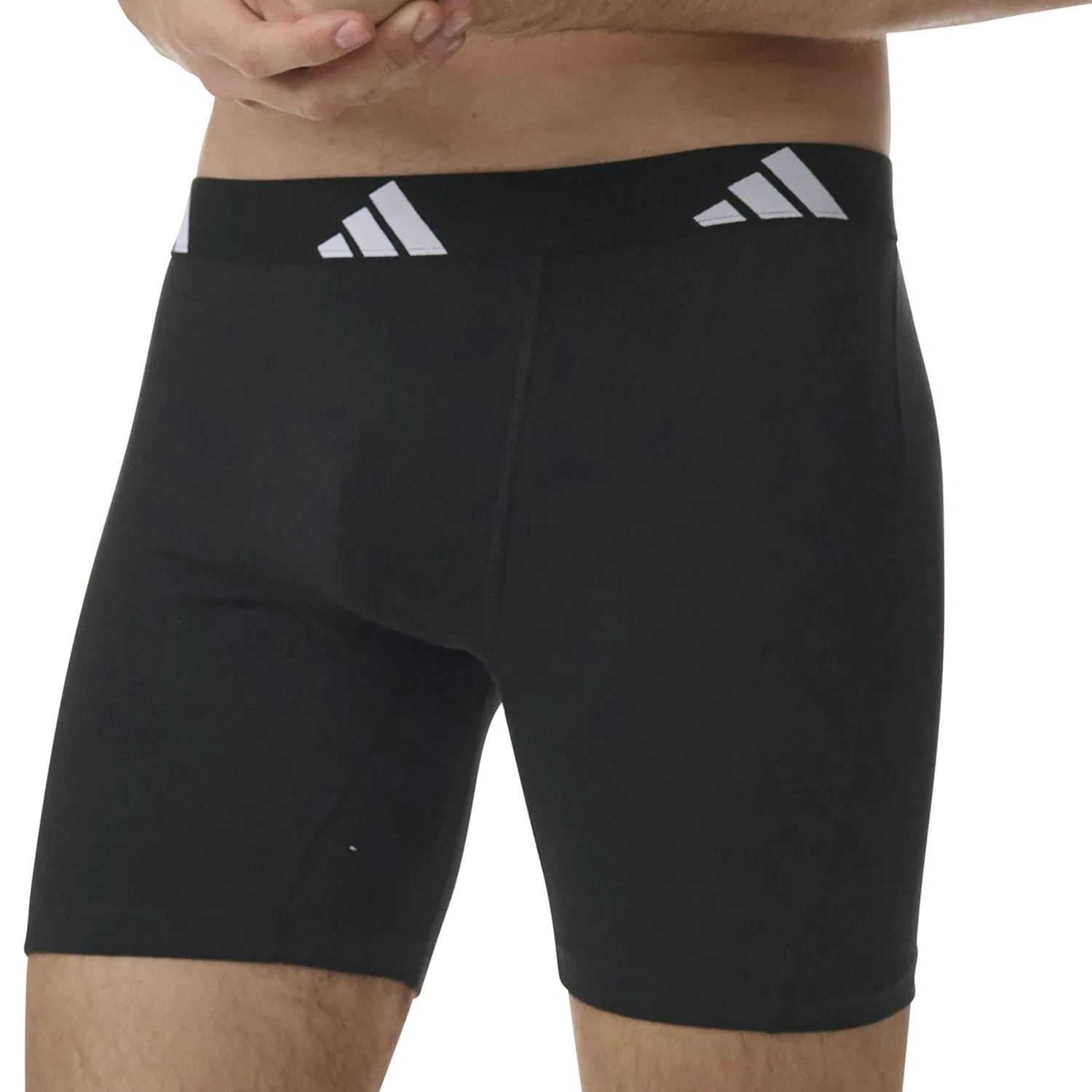 Мужские боксеры с принтом Active Flex Cotton Adidas, Schwarz — фото 4