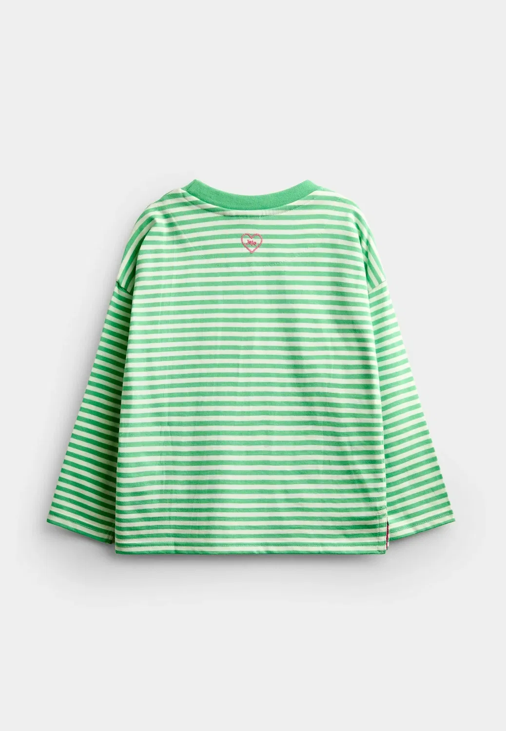 Топ с длинными рукавами и аппликацией - топ с длинными рукавами Jojo Maman Bébé, Green Stripe Dog — фото 2