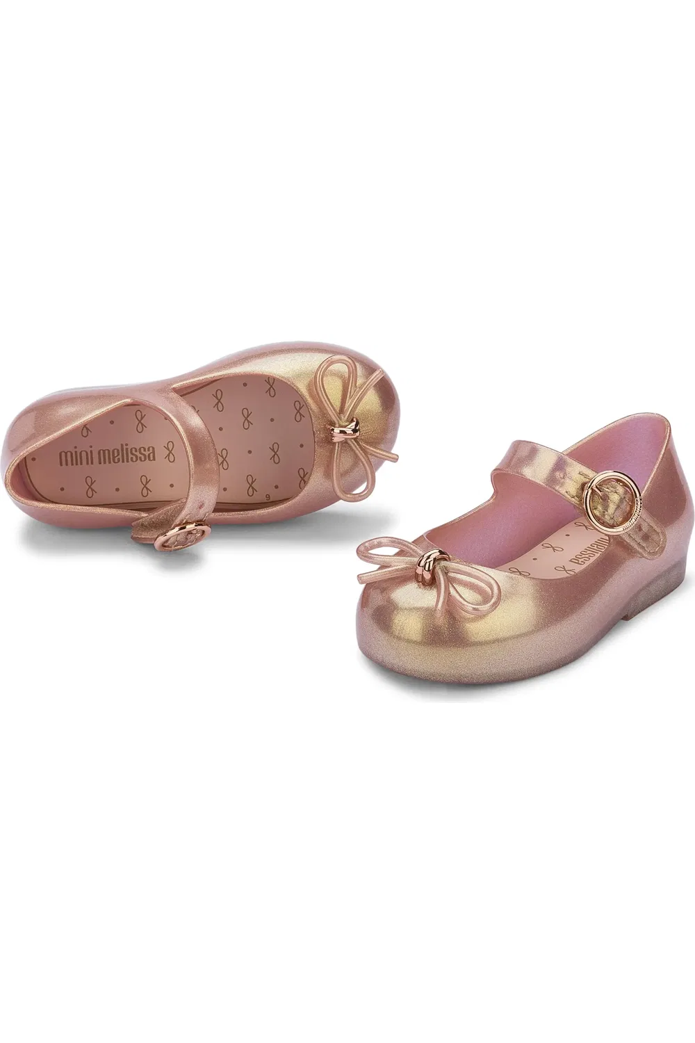 Детские туфли Мэри Джейн с бантом Sweet Mary Jane Mini Melissa, светло-розовый — фото 4