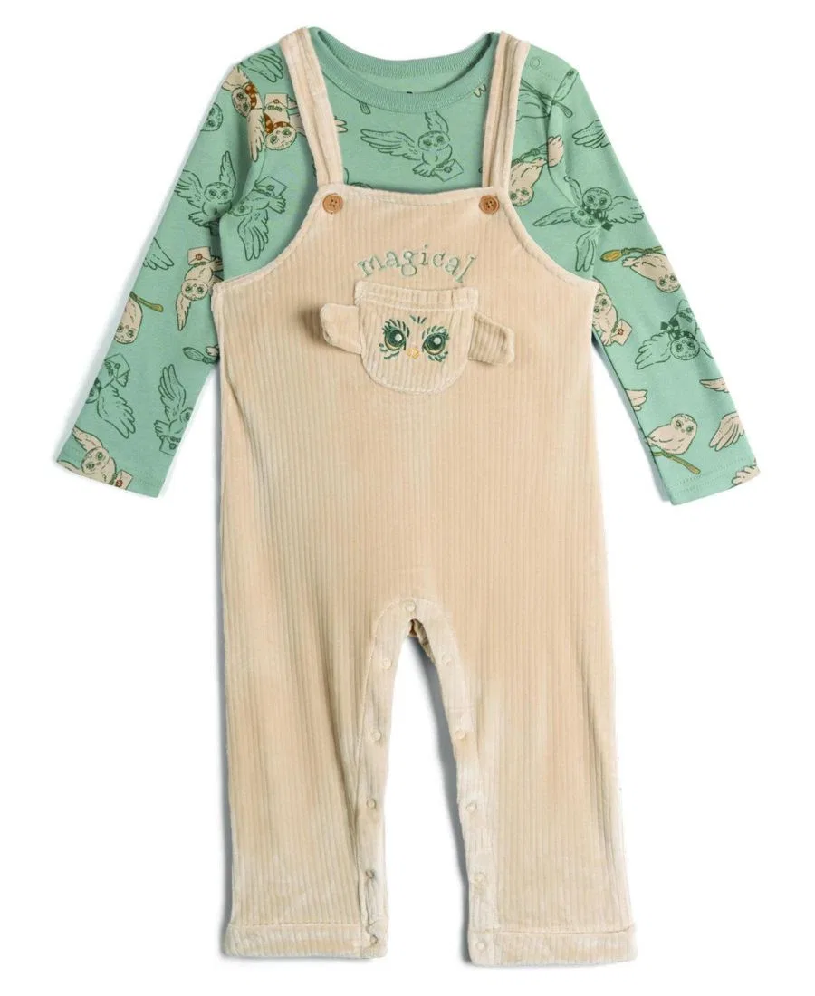 Комплект из топа с принтом и комбинезона Hedwig Harry Potter, Jadeite Cream Hedwig