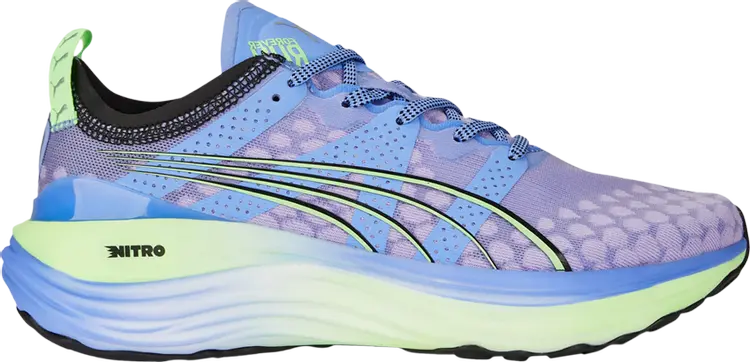 Кроссовки Puma Wmns ForeverRun Nitro Elektro Purple Fizzy Lime, фиолетовый