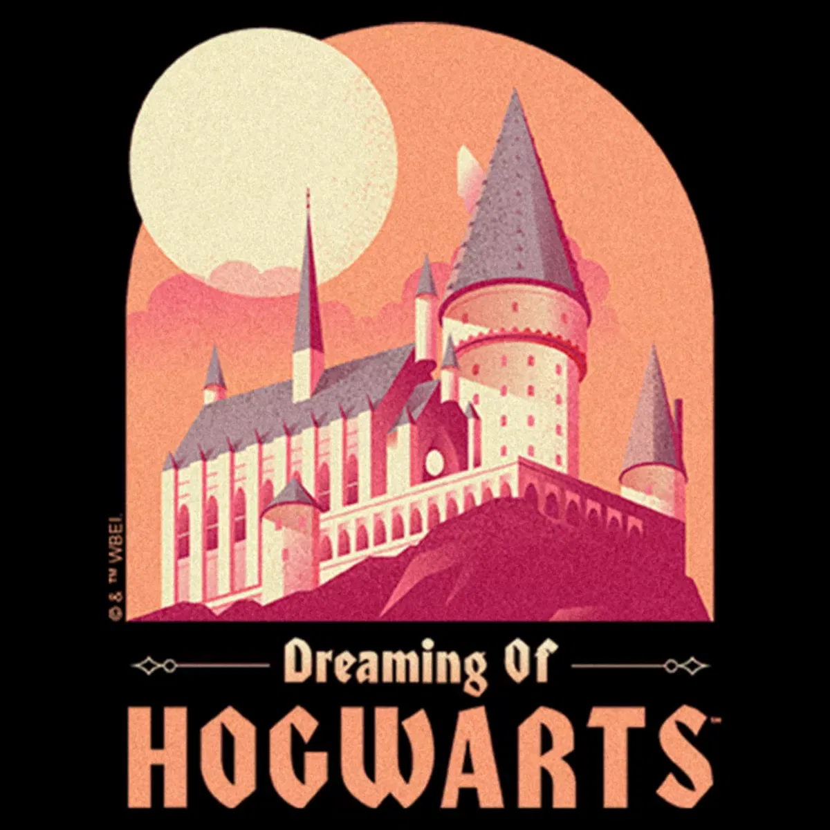 Детский боди для мальчиков с принтом Dreaming of Hogwarts Harry Potter, Black — фото 2