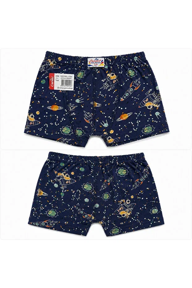 Детские боксеры для мальчиков с принтом Favori Iç Giyim, Navy Blue