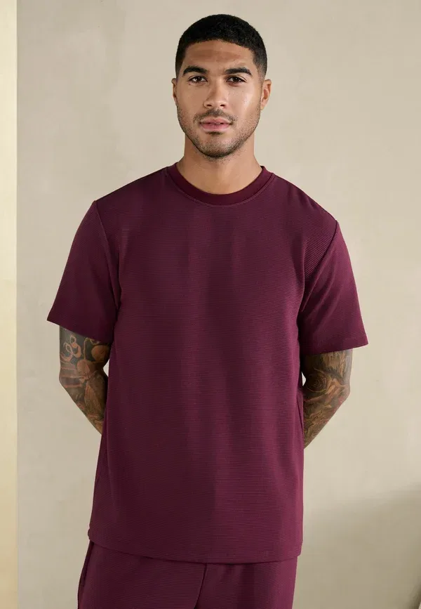 Комплект пижамный из модала и полиэстера Regular fit - short sleeve set Next Plum Purple, фиолетовый — фото 4