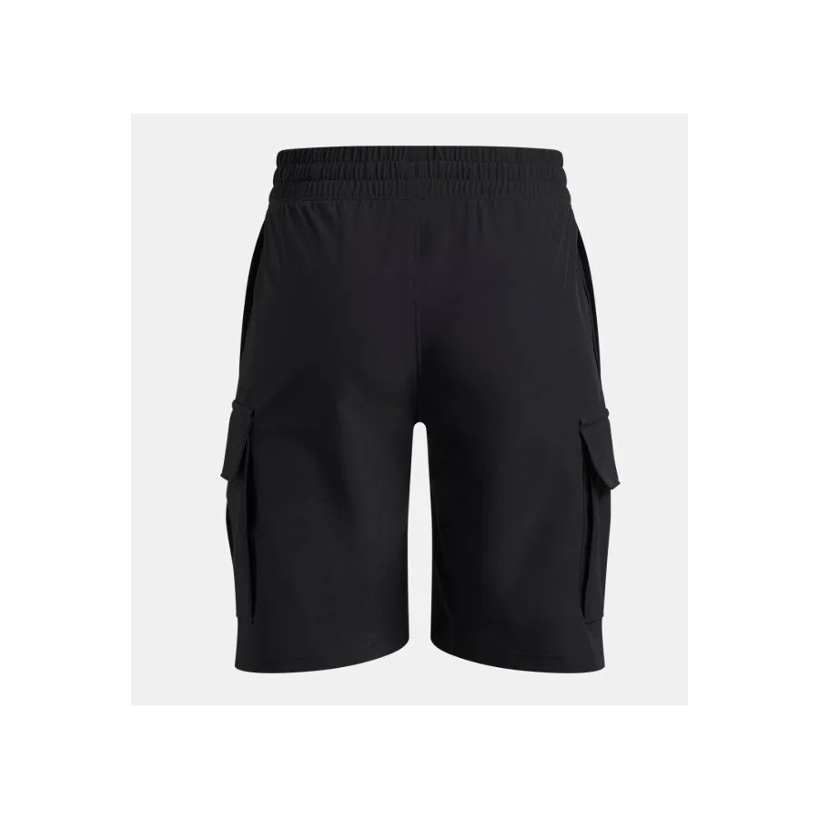 Шорты карго с утягивающим поясом Under Armour UA Vibe Woven, Черный — фото 2