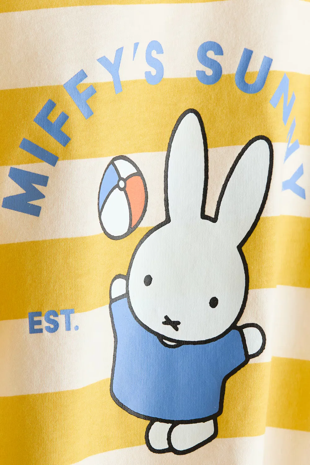 Хлопковая футболка с принтом H&M, Gelb/Miffy — фото 2