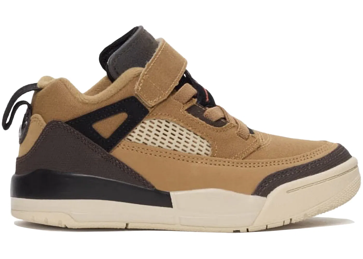 Детские кроссовки Lifestyle Jordan Spizike Low Jordan, Flax Black Sanddrift Baroque Brown