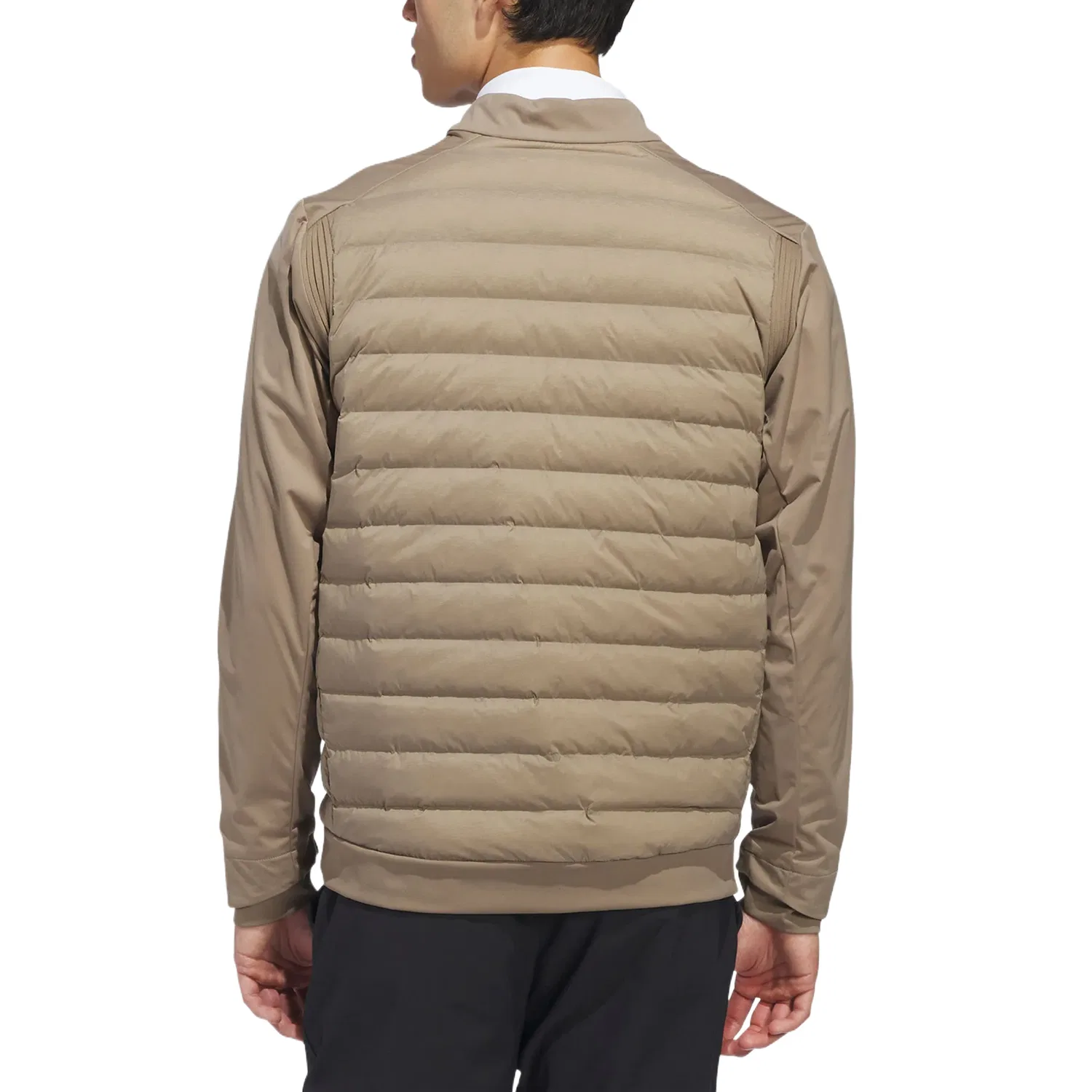 Мужская куртка-пуховик с воротником-стойкой Adidas, Dark Khaki Brown — фото 4