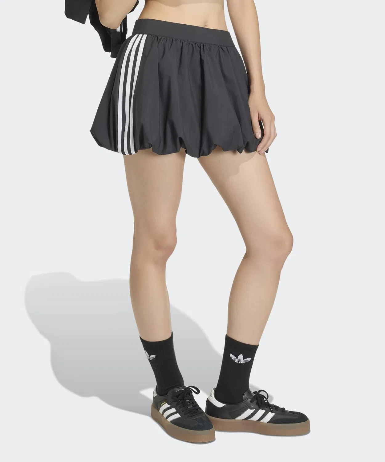 Женская юбка-баллон с эластичным поясом Adidas Originals, Черный — фото 4