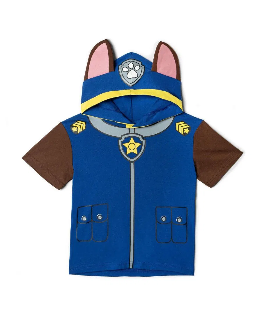 Детское худи-костюм с капюшоном и принтом, модель Chase Royal Blue Paw Patrol, Chase Royal Blue