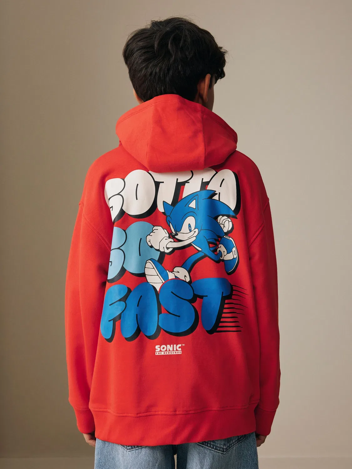 Худи на молнии Sonic Next, красный