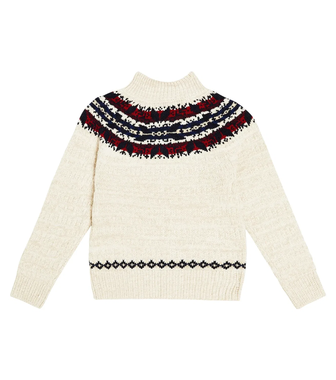 Свитер из смесовой шерсти Polo Ralph Lauren Kids, бежевый — фото 4