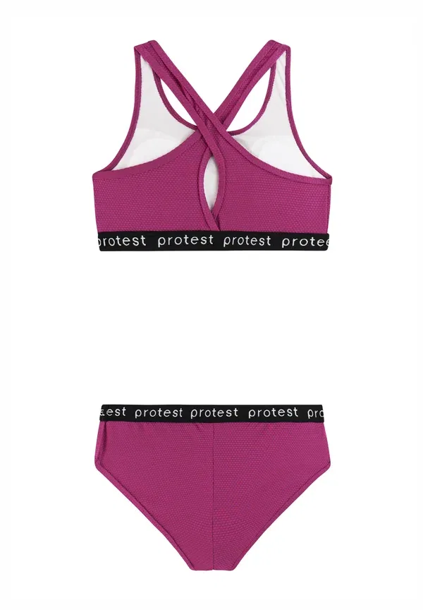 Купальник раздельный полиэстер Bikini Protest, Punch Pink, розовый — фото 2
