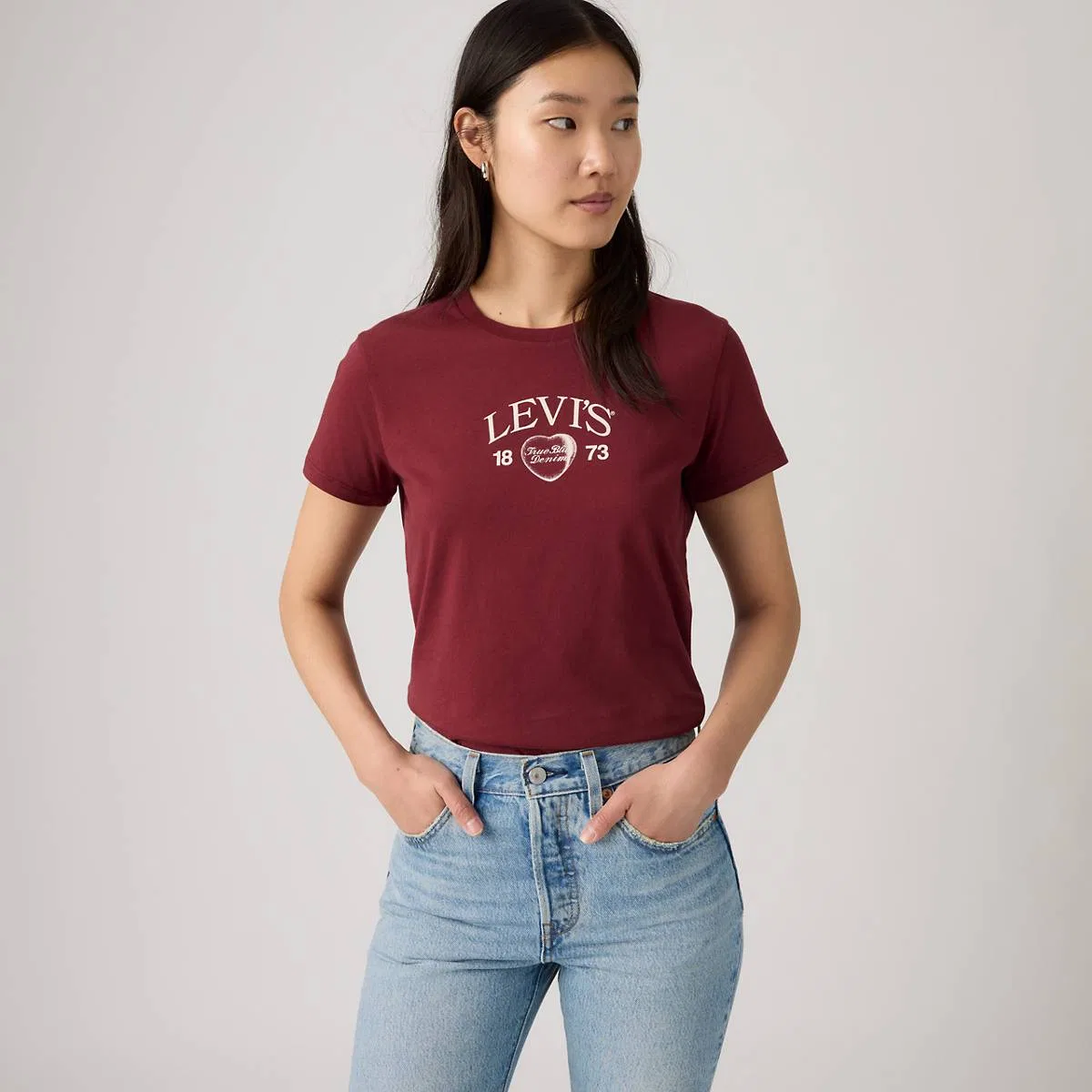 Футболка с идеальным графическим рисунком Levi's, Levi'S Locket Warm Cabernet - Red