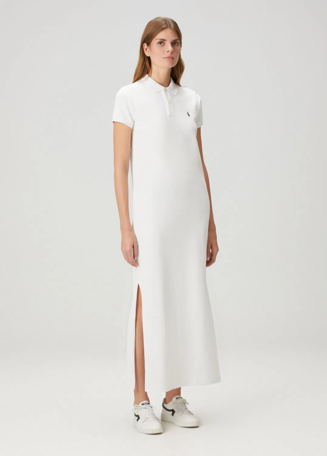 Платье поло Polo Ralph Lauren, white — фото 3