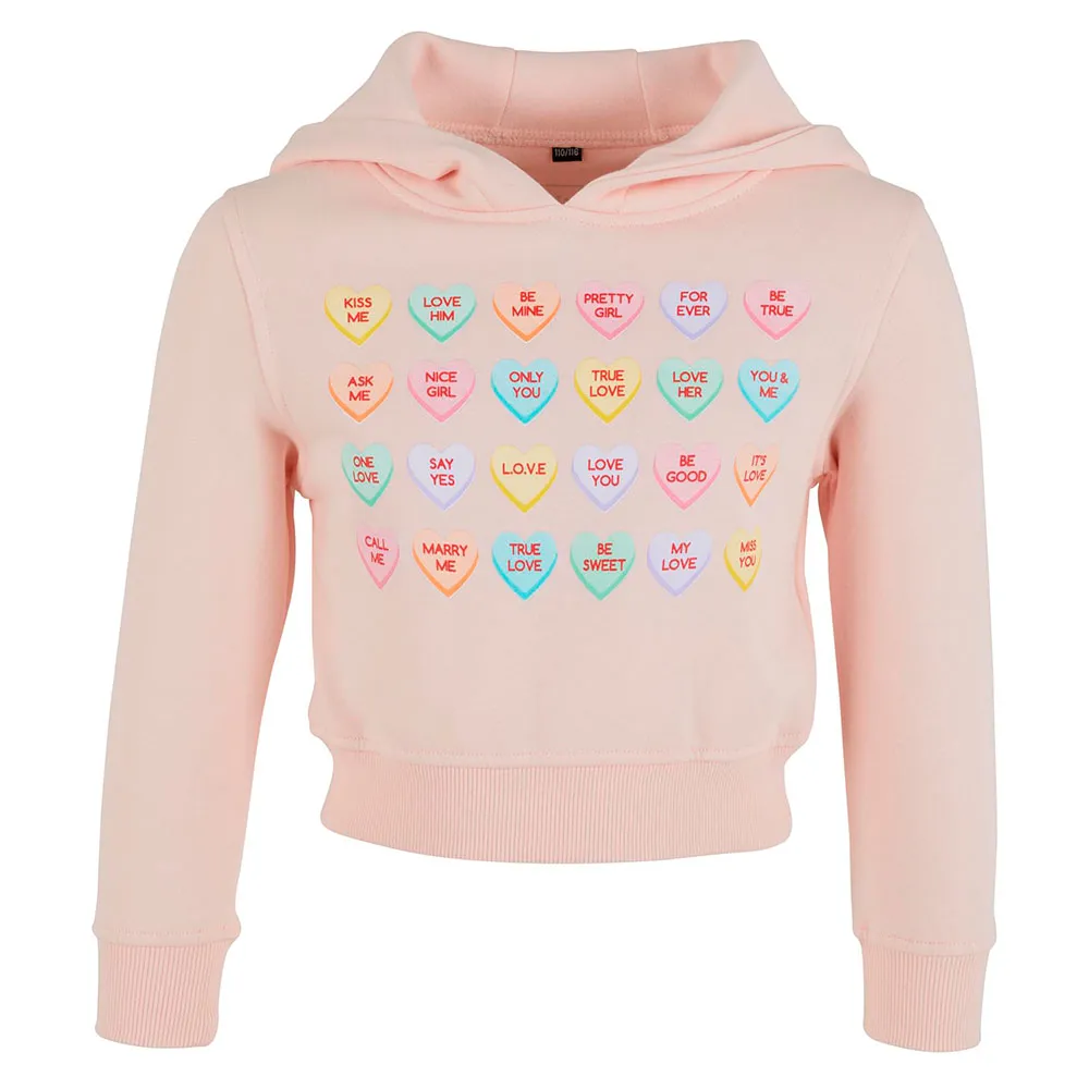 

Худи Mister Tee Sweet Heart Candy Cropped, розовый