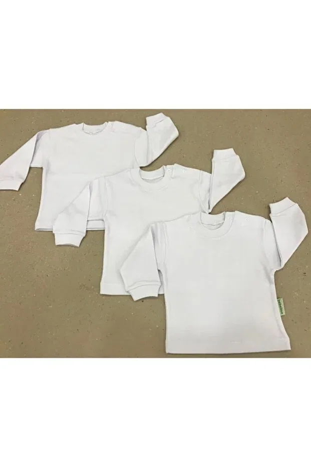 Детское боди с длинным рукавом комплект из 3 штук Bebedino, White