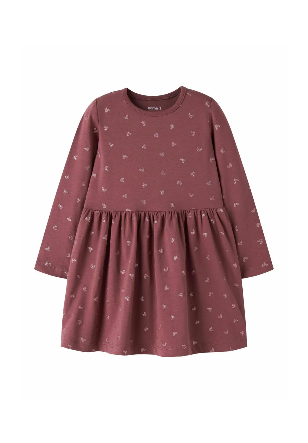 Платье Nmfvivian ls - трикотажное платье Name It, Wild Ginger