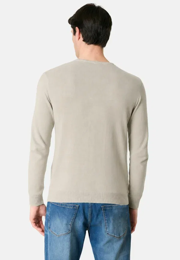 Свитер хлопковый Burt U.S. Polo Assn., beige chiaro, бежевый — фото 3