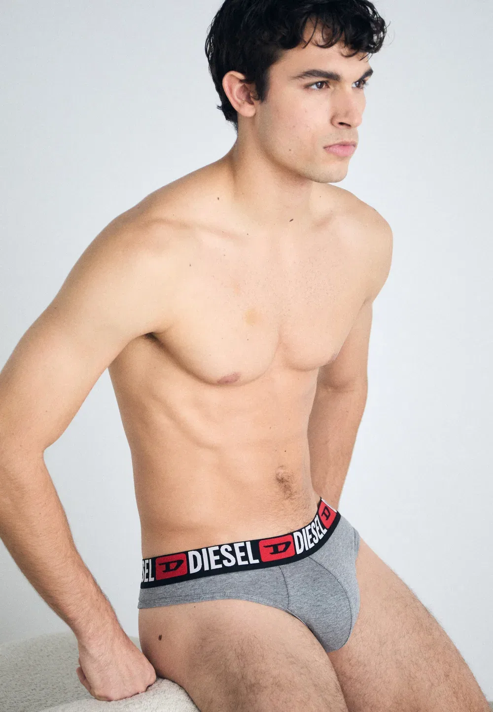 Набор из 3 стрингов Rick-D-Core Diesel, Black/Grey/Red