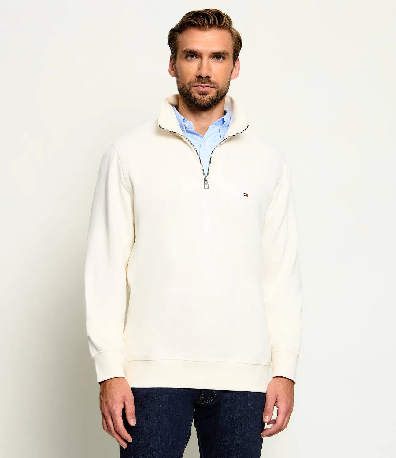 Худи на молнии Essential Tommy Hilfiger, ecru