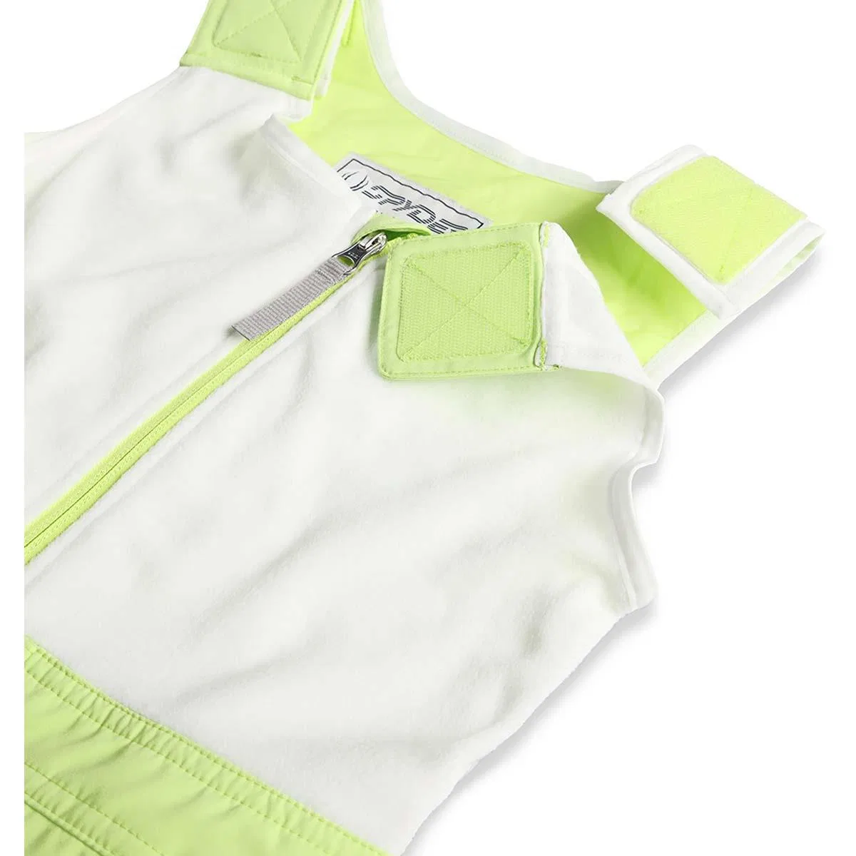 Утепленные снегозащитные штаны с флисовым жилетом Sparkle Spyder, Lime Ice — фото 3
