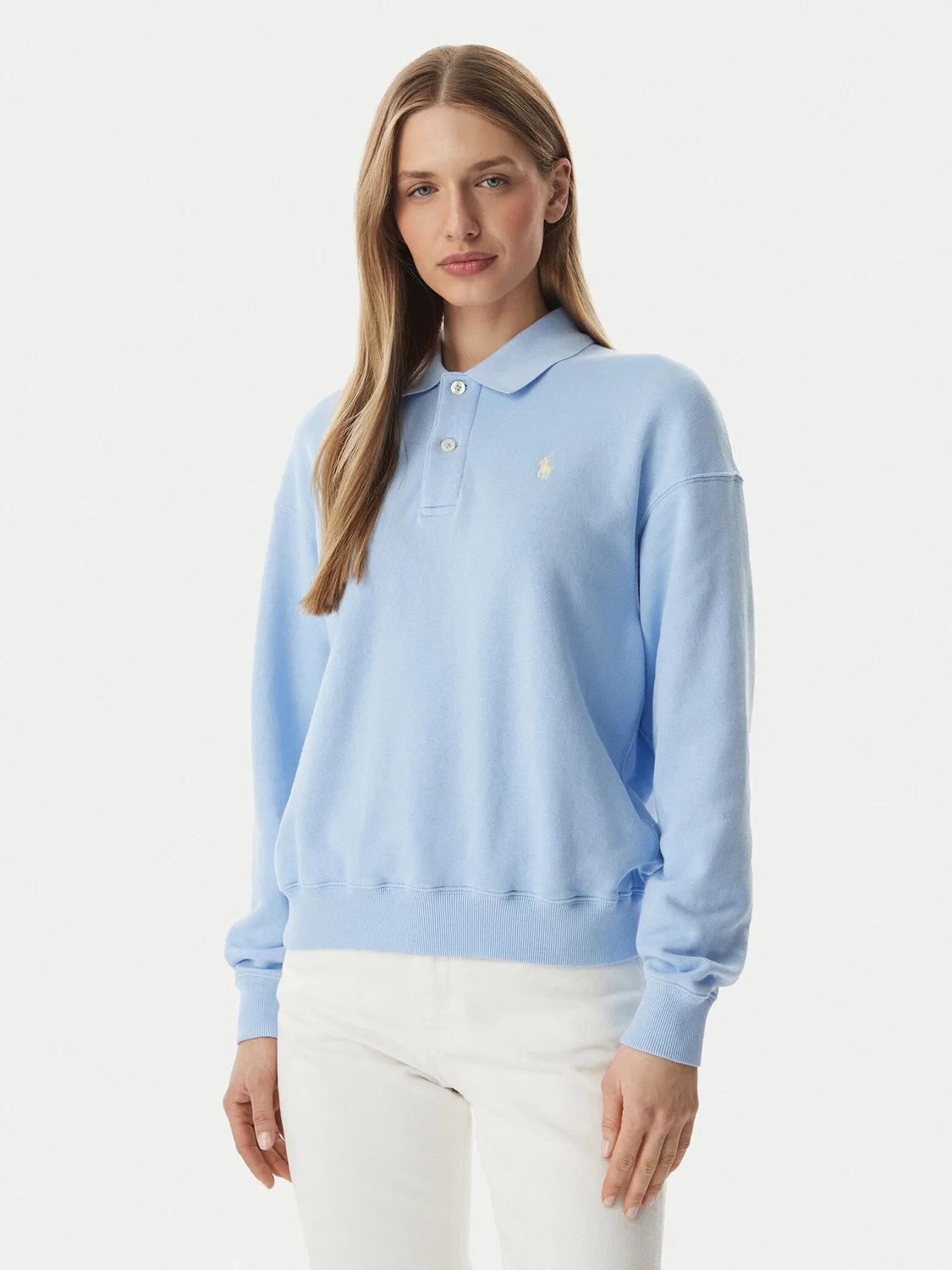 Женский свитшот свободного кроя Polo Ralph Lauren, голубой