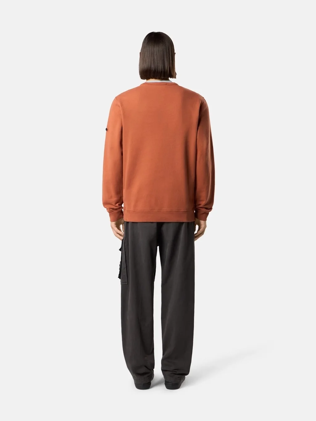 Мужские брюки-джоггеры Stone Island Loose-fit With Drawstring Cuffs, свинцово-серый — фото 3