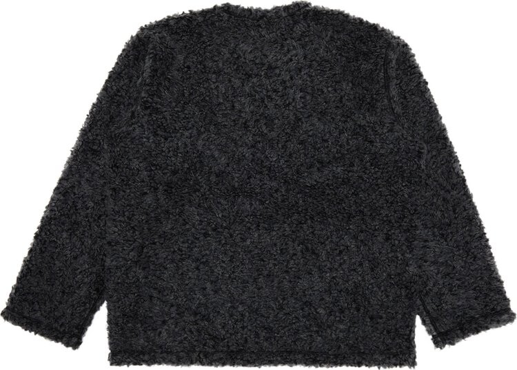 Лонгслив Supreme x The North Face High Pile Fleece Long-Sleeve Top 'Black', черный — фото 3