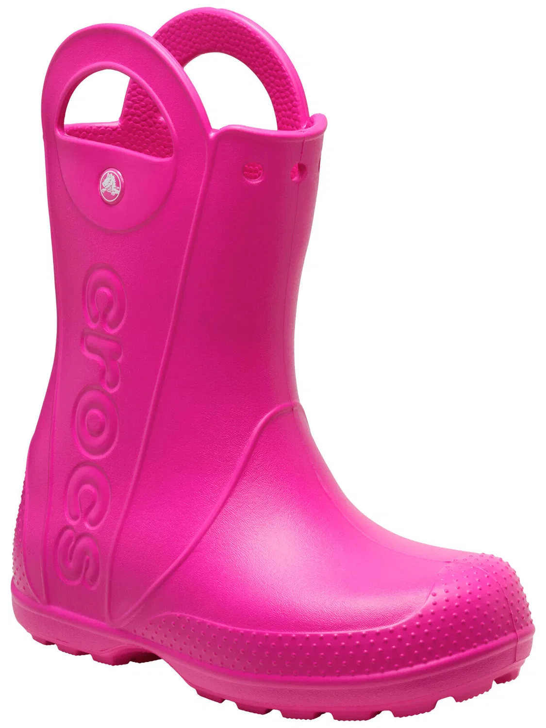 Детские дождевые сапоги с ручками Crocs Handle It K, Rosa
