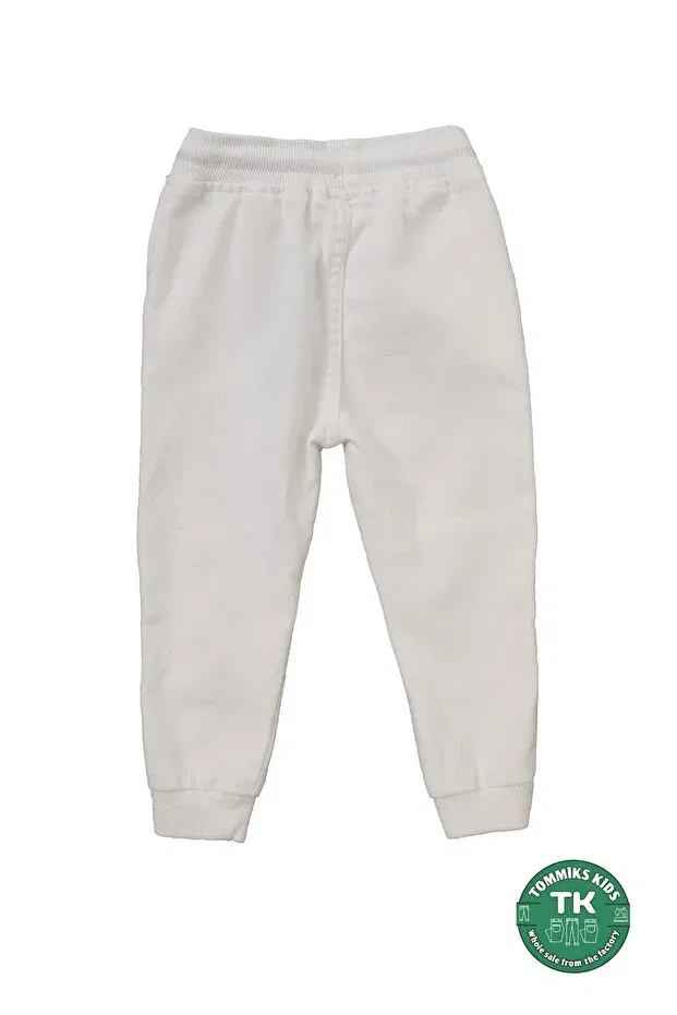 Детские брюки для девочек из хлопка Tommiks Kids, White — фото 2