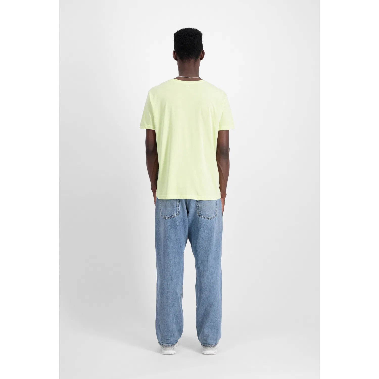 Детская хлопковая футболка Regular Fit Alpha Industries, Arctic Lime — фото 4
